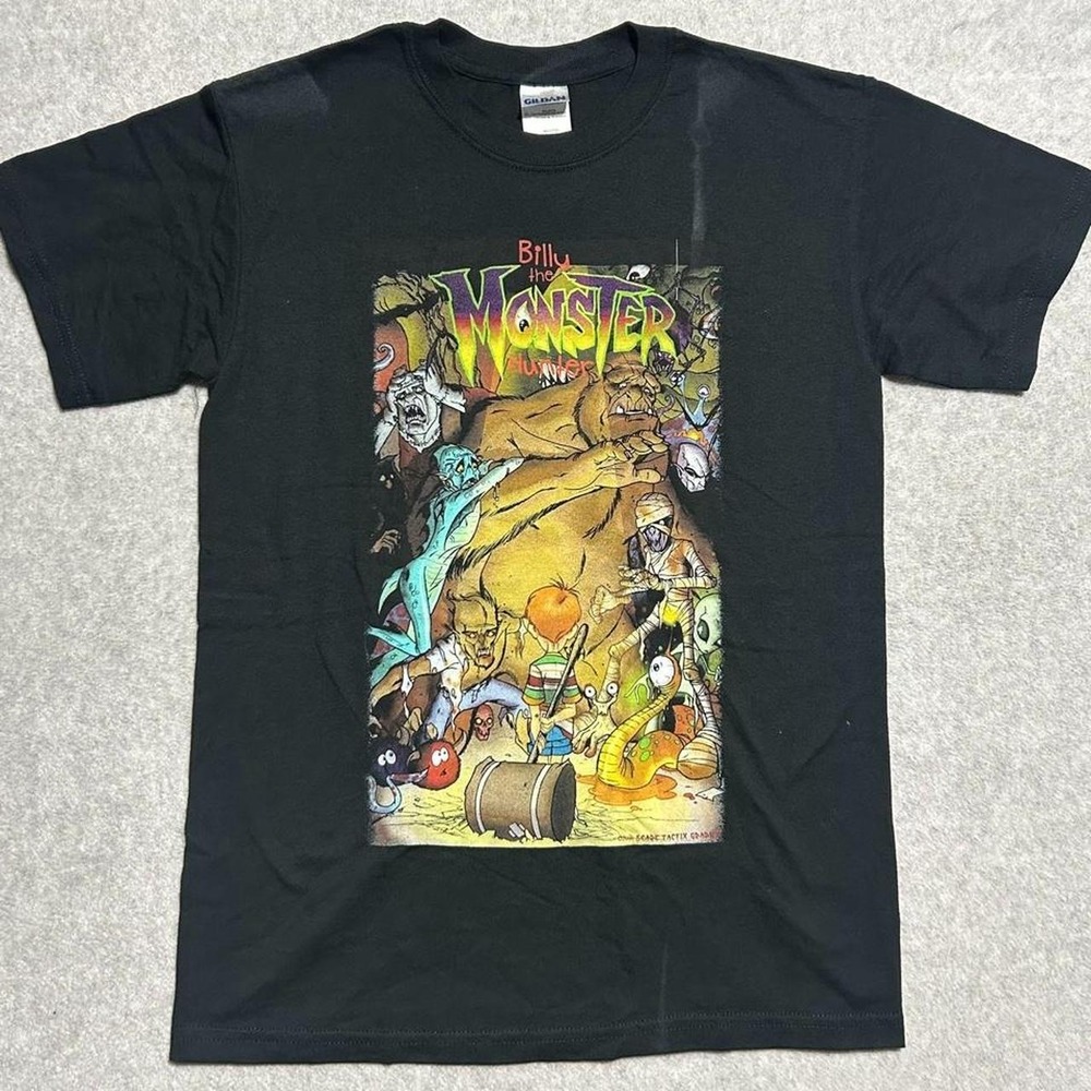 Gildan Billy the Monster Hunter 2008 Scare Tactix Graphix Comic Book Tee Size S